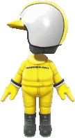 Yellow Mii Racing Suit Yellow Sticker
