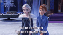 Olafs Frozen Adventure Dont Have To Settle GIF - Olafs Frozen Adventure Dont Have To Settle Princess Anna GIFs