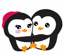 penguin mountain ribbon with love