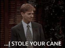 News Radio Dave Foley GIF - News Radio Dave Foley I Stole Your Cane GIFs