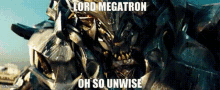 Transformers Unwise GIF - Transformers Unwise Megatron GIFs