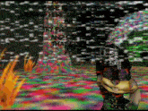 a video game screen shows a cartoon character and says " there is something missing here all try press and see that "
