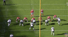 a football player with the number 20 on his jersey is running on the field