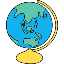 sticker globe
