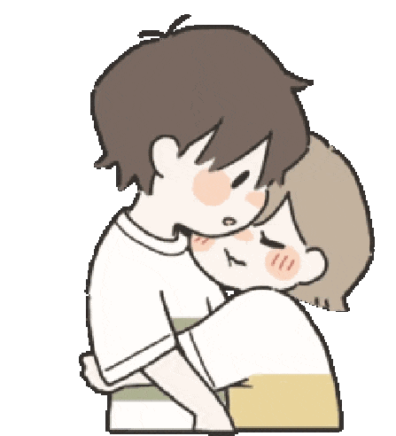 Love Hug Sticker - Love Hug Couple Stickers
