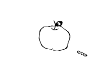 Apple Worm GIF - Apple Worm Apple And Worm GIFs