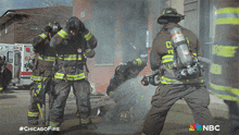 Blown With Water Chicago Fire GIF - Blown With Water Chicago Fire Sprayed With Water GIFs