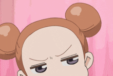 a cartoon of a girl with a light shining on her forehead