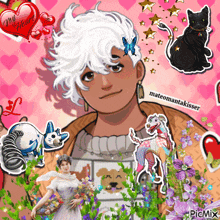 a picture of a girl with a butterfly in her hair with a heart that says my heart