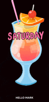 Saturday Drinks GIF
