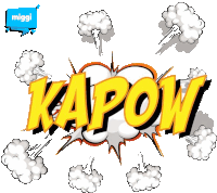 Miggi Kapow Sticker - Miggi Kapow Stickers