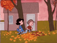 Fall Lucy GIF - Fall Lucy Linus GIFs
