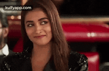 Smiling.Gif GIF - Smiling Happy Face Pooja Hegde GIFs