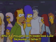 Darth Vader Was Luke Skywalker'S Father GIF - Homer Simpsons Spoilers Darth Vader GIFs