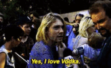 Nirvana Kurt Cobain GIF - Nirvana Kurt Cobain I Love Vodka GIFs