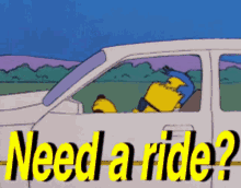 Bart Drive GIF - Bart Drive Simpsons GIFs
