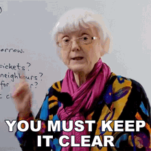 You Must Keep It Clear Gill GIF