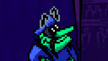 a pixel art drawing of a person with the words " i love my wife " written in green