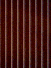 a red and white striped background with a music hub logo on it