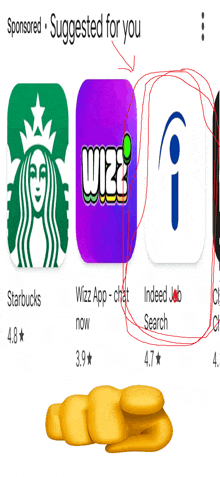 a screenshot of an app that is sponsored by starbucks