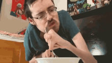 Ricky Berwick Eating GIF - Ricky Berwick Eating Fork GIFs