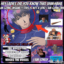 a poster that says hey ladies did you know that uhm haha im going insane this is not a joke i am going in
