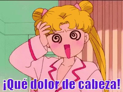  Sailor Moon Dolor De Cabeza GIF