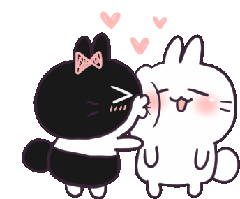Cats Kiss Sticker - Cats Kiss Kissing Stickers