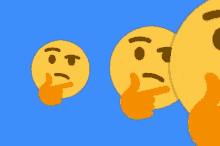 suspecting thinking emoji