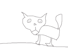 Scary Cat GIF - Scary Cat Line Drawing GIFs