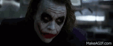 Joker Half GIF - Joker Half Heath Ledger GIFs