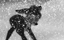 Snow Bambi GIF - Snow Bambi Sad GIFs