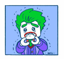 joker lego crying sad