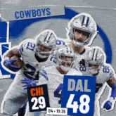 Dallas Cowboys (48) Vs. Chicago Bears (29) Fourth Quarter GIF - Nfl National Football League Football League GIFs