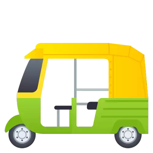Auto Rickshaw Travel Sticker - Auto Rickshaw Travel Joypixels Stickers
