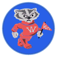 badgers deserve the freedom to vote how we choose vrl badgers badger flag