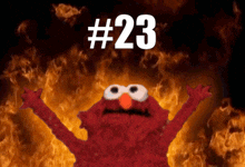 Elmo 23 GIF - Elmo 23 Burning GIFs