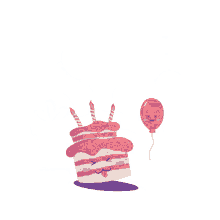 birthday cake celebration balloons