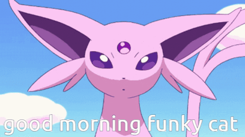 Funky Cat Gc Espeon GIF - Funky cat gc Espeon Good morning - Discover ...