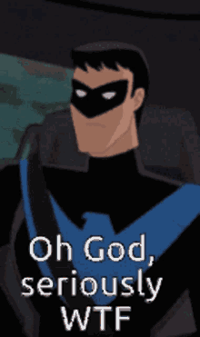 Nightwing Oh God GIF - Nightwing Oh God Seriously GIFs