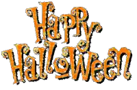 a sign that says happy halloween on it