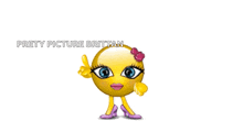 a yellow smiley face with a speech bubble that says you go girl