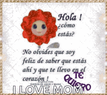 Hola I Love Mom GIF - Hola I Love Mom Te Quiero GIFs