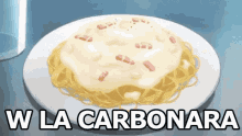 Carbonara Pasta Spaghetti Uova Pecorino Guanciale Cibo Mangiare Buono Cucina GIF - Carbonara Pasta Eggs GIFs