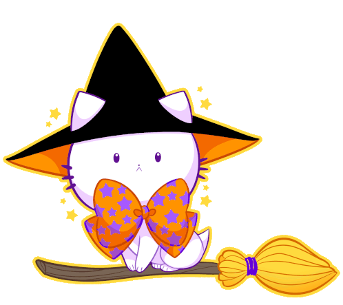 Cat Halloween Sticker - Cat Halloween Shourimajo Stickers