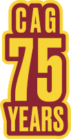 Cag Cag75years Sticker - Cag Cag75years Maroon Stickers