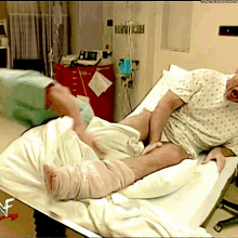 stone cold steve austin bedpan beating up hospital bed