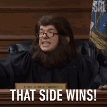 That Side Wins Judge Tango GIF - That Side Wins Judge Tango Saturday Night Live GIFs