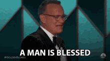 A Man Is Blessed Blessed GIF