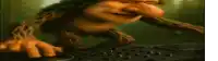 a cartoon troll is playing music on a turntable .